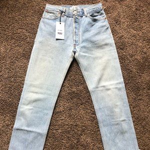 High Rise Stovepipe Denim Cotton Jeans Size 2
